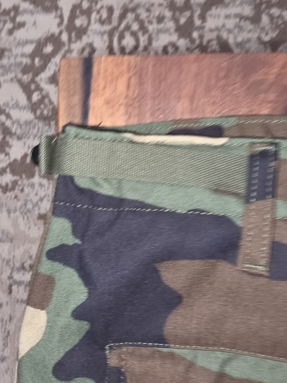 Men's Cargo Pants in Green/Brown Camo - Durable Utility Style Big & Tall 43/32 - Picture 11 of 11